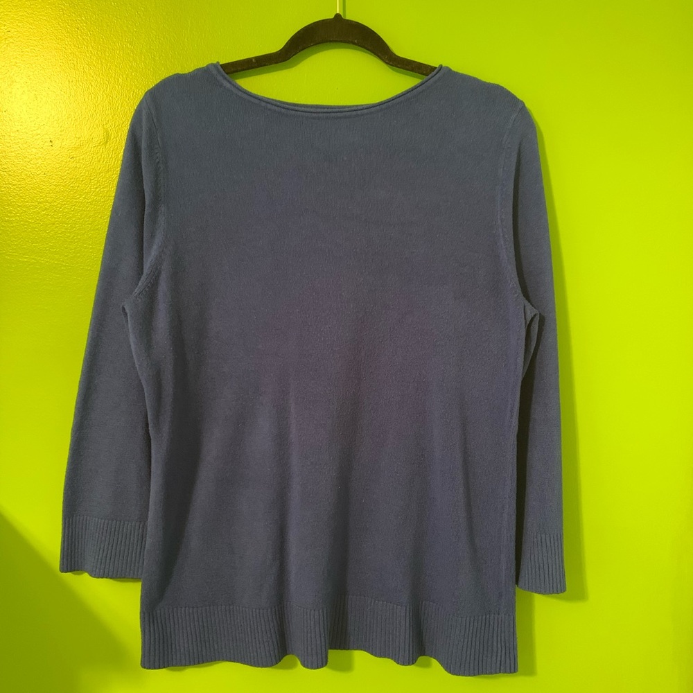 Blue Long Sleeve Sweater